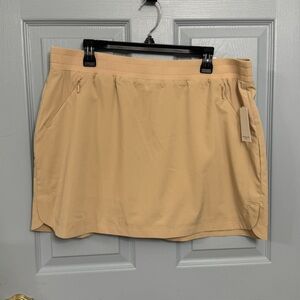 Westbound Petite Khaki Skort Built in Shorts Mid Rise Pockets XL NWT Performance